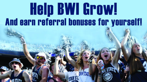 Refer A Friend | Blue White Illustrated